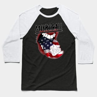 OTE Murica diamond mouth"No Out" Baseball T-Shirt